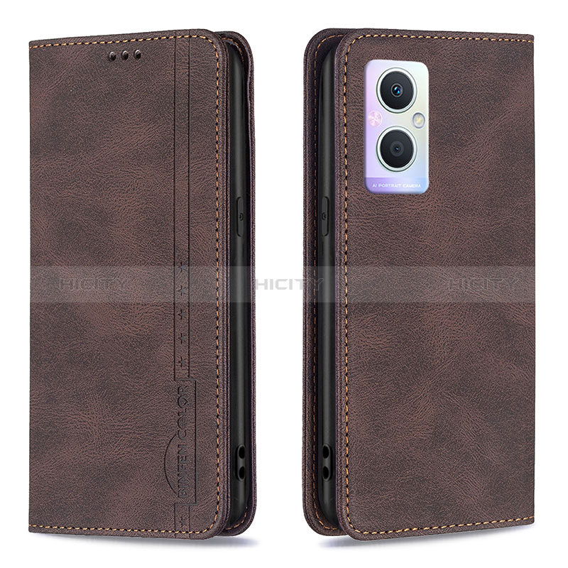 Funda de Cuero Cartera con Soporte Carcasa B15F para Oppo A96 5G