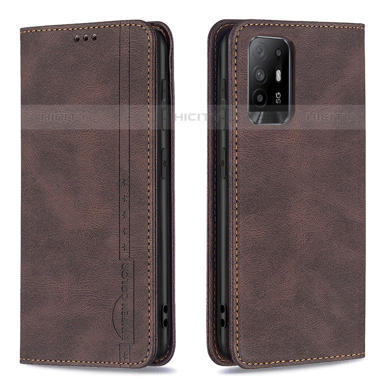 Funda de Cuero Cartera con Soporte Carcasa B15F para Oppo F19 Pro+ Plus 5G