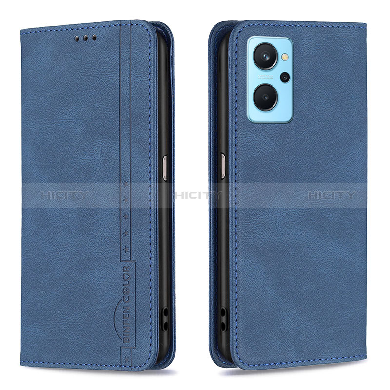 Funda de Cuero Cartera con Soporte Carcasa B15F para Oppo K10 4G Azul