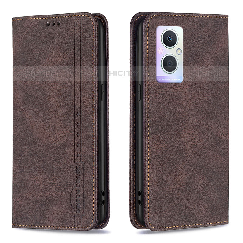 Funda de Cuero Cartera con Soporte Carcasa B15F para Oppo Reno8 Lite 5G