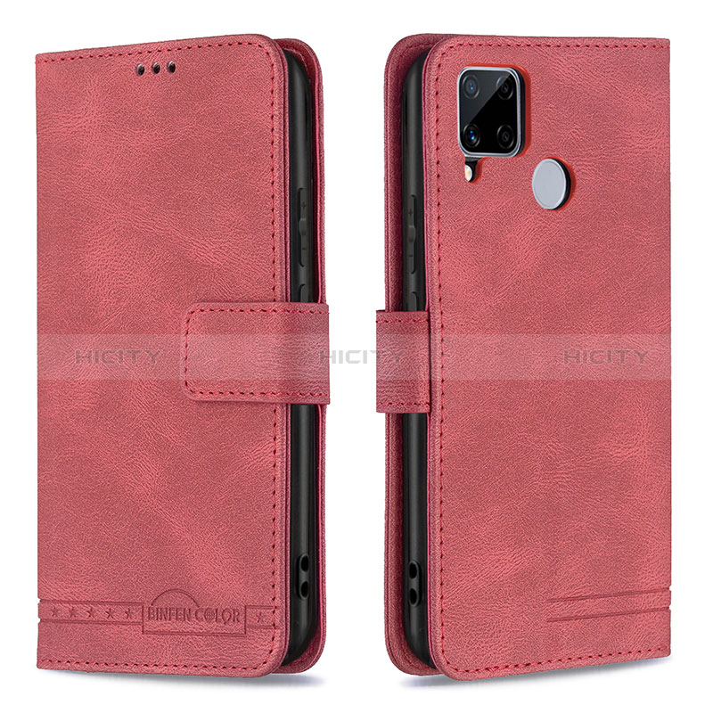 Funda de Cuero Cartera con Soporte Carcasa B15F para Realme C12