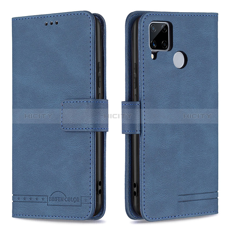 Funda de Cuero Cartera con Soporte Carcasa B15F para Realme C12