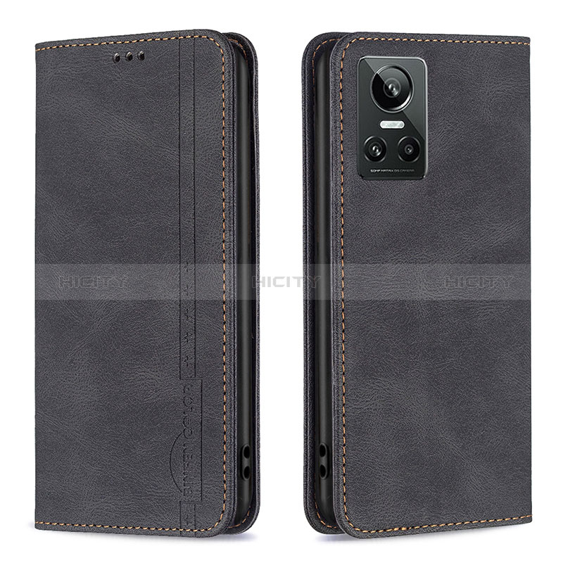 Funda de Cuero Cartera con Soporte Carcasa B15F para Realme GT Neo3 5G Negro