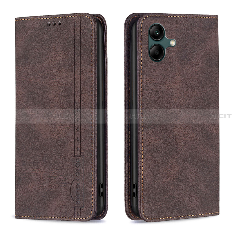 Funda de Cuero Cartera con Soporte Carcasa B15F para Samsung Galaxy A04 4G Marron