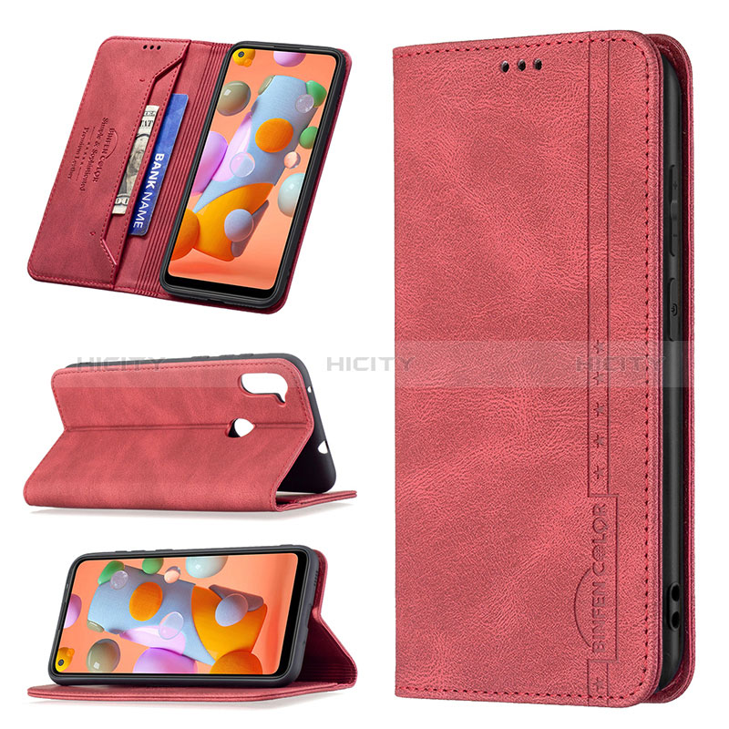 Funda de Cuero Cartera con Soporte Carcasa B15F para Samsung Galaxy A11