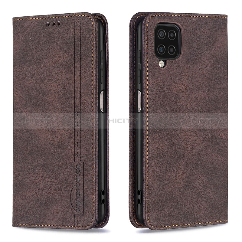 Funda de Cuero Cartera con Soporte Carcasa B15F para Samsung Galaxy A12