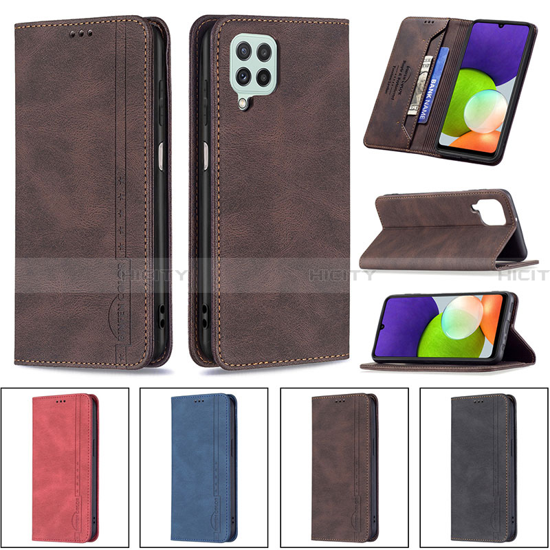 Funda de Cuero Cartera con Soporte Carcasa B15F para Samsung Galaxy A22 4G