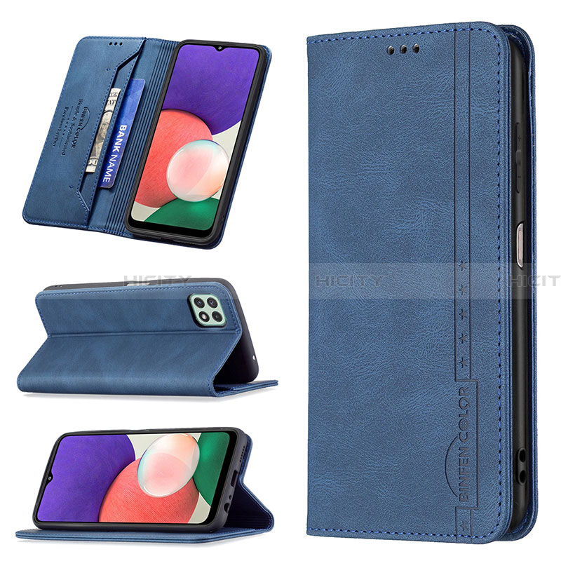 Funda de Cuero Cartera con Soporte Carcasa B15F para Samsung Galaxy A22 5G