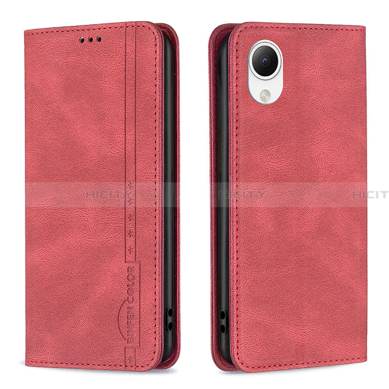 Funda de Cuero Cartera con Soporte Carcasa B15F para Samsung Galaxy A23 5G SC-56C Rojo