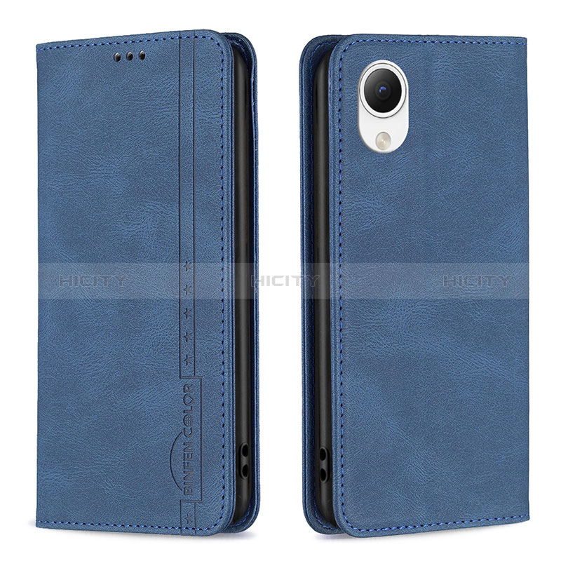 Funda de Cuero Cartera con Soporte Carcasa B15F para Samsung Galaxy A23e 5G Azul