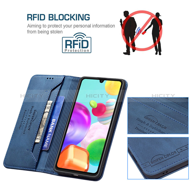 Funda de Cuero Cartera con Soporte Carcasa B15F para Samsung Galaxy A41