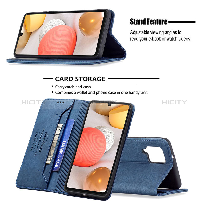 Funda de Cuero Cartera con Soporte Carcasa B15F para Samsung Galaxy A42 5G