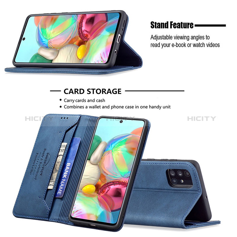 Funda de Cuero Cartera con Soporte Carcasa B15F para Samsung Galaxy A71 5G