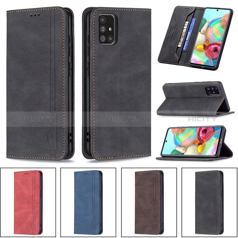 Funda de Cuero Cartera con Soporte Carcasa B15F para Samsung Galaxy A71 5G