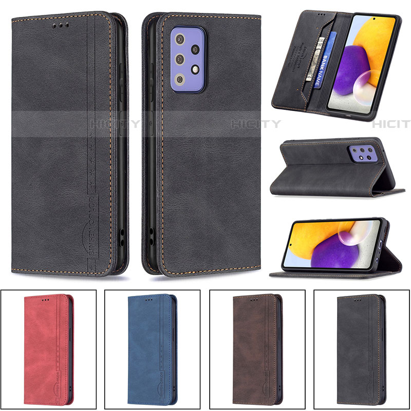 Funda de Cuero Cartera con Soporte Carcasa B15F para Samsung Galaxy A72 4G