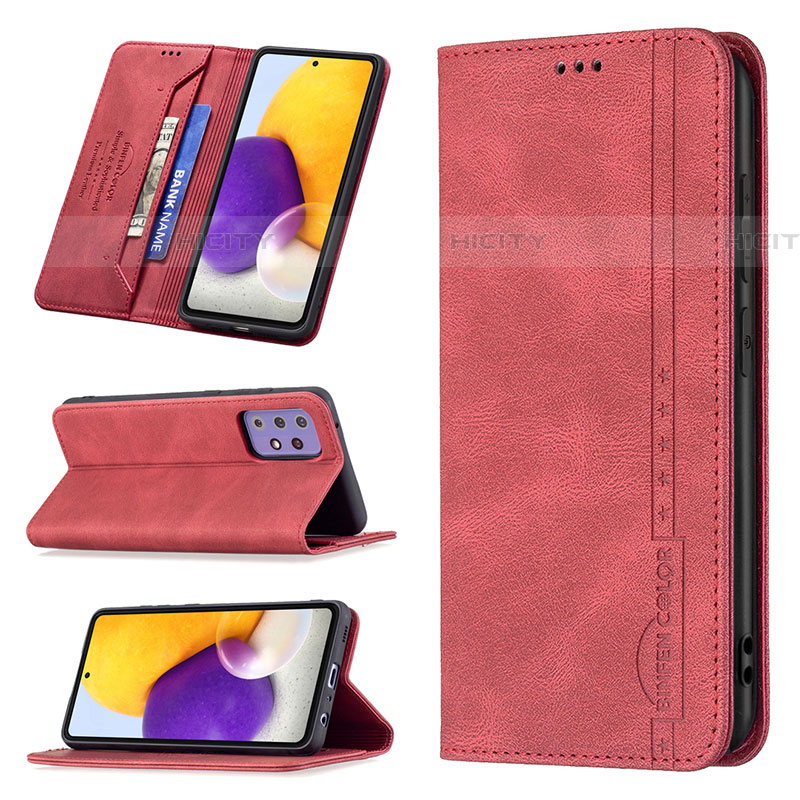 Funda de Cuero Cartera con Soporte Carcasa B15F para Samsung Galaxy A72 4G