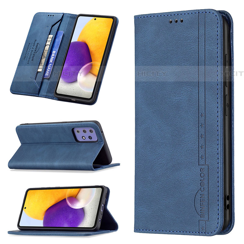 Funda de Cuero Cartera con Soporte Carcasa B15F para Samsung Galaxy A72 5G