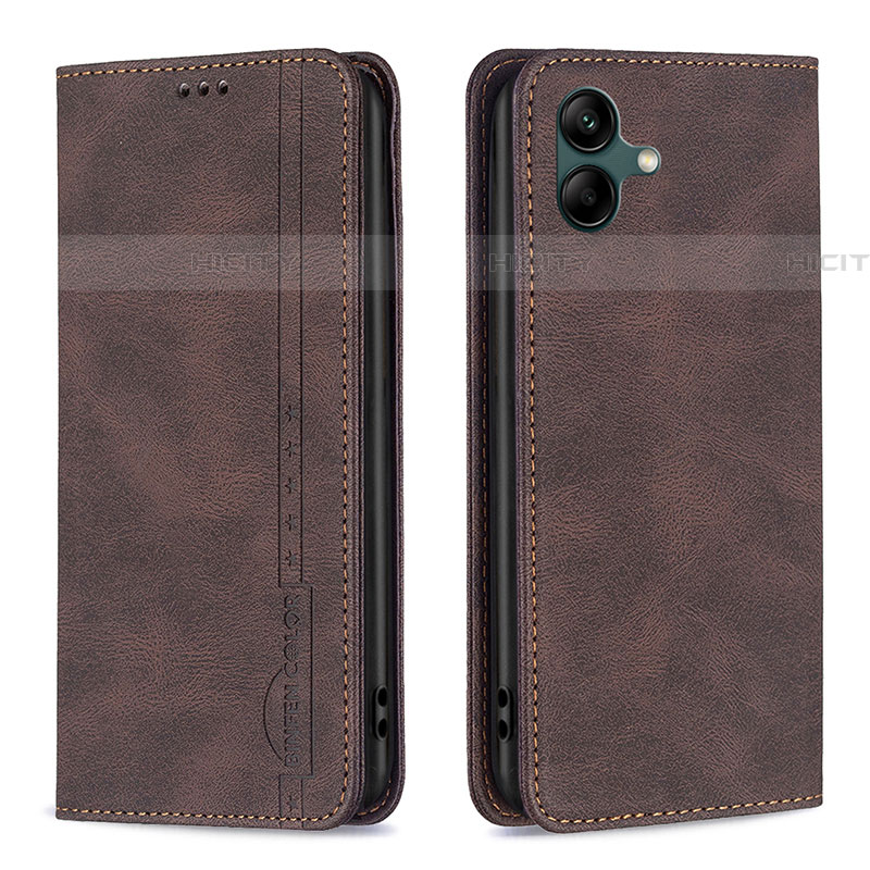 Funda de Cuero Cartera con Soporte Carcasa B15F para Samsung Galaxy F14 5G Marron