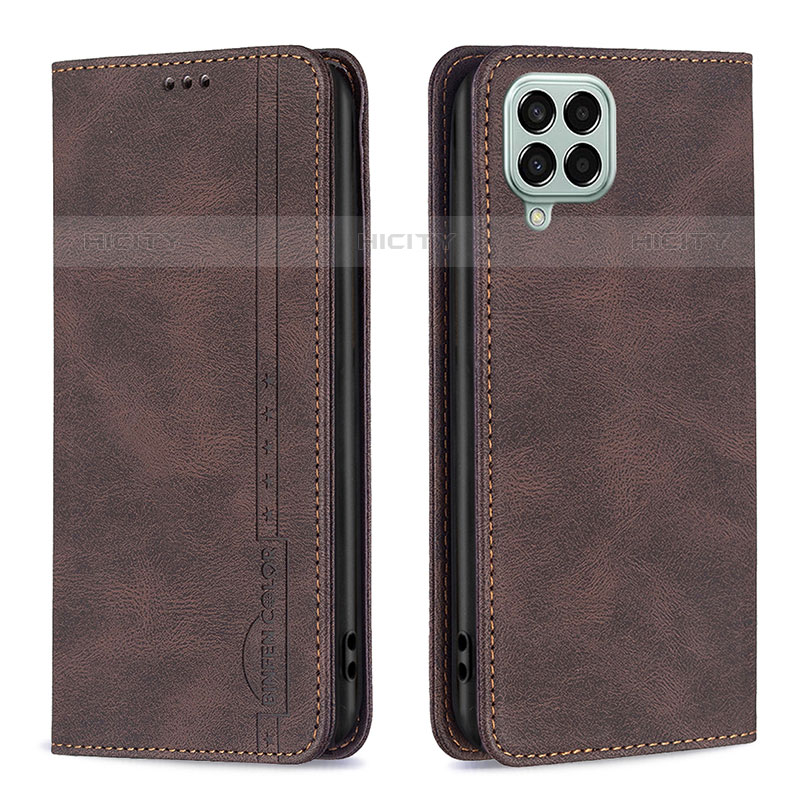 Funda de Cuero Cartera con Soporte Carcasa B15F para Samsung Galaxy M33 5G Marron