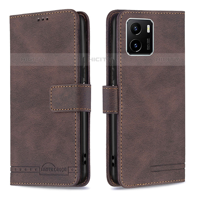 Funda de Cuero Cartera con Soporte Carcasa B15F para Vivo iQOO U5x