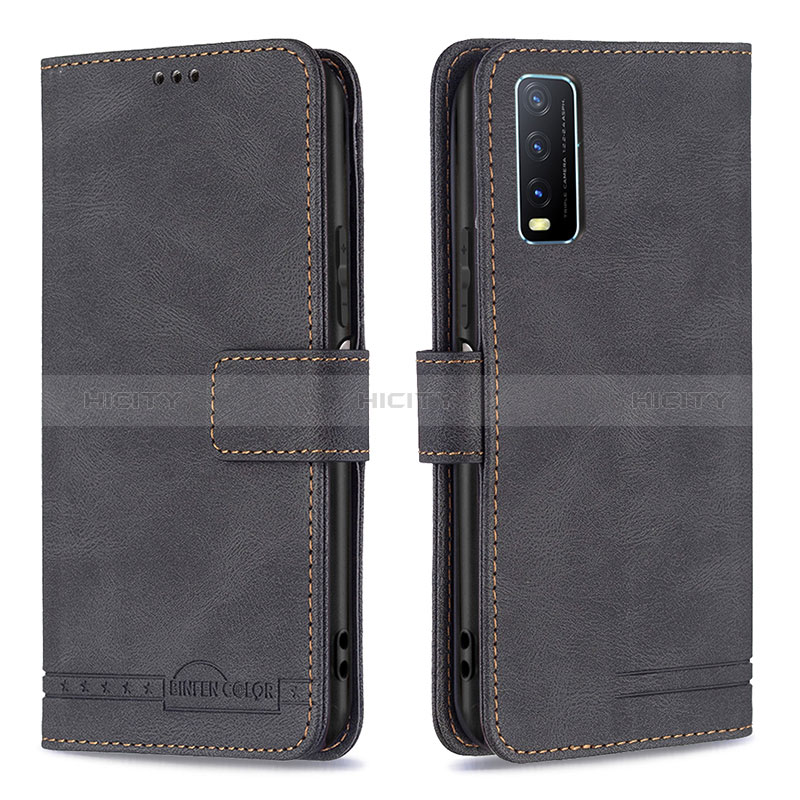 Funda de Cuero Cartera con Soporte Carcasa B15F para Vivo Y12G