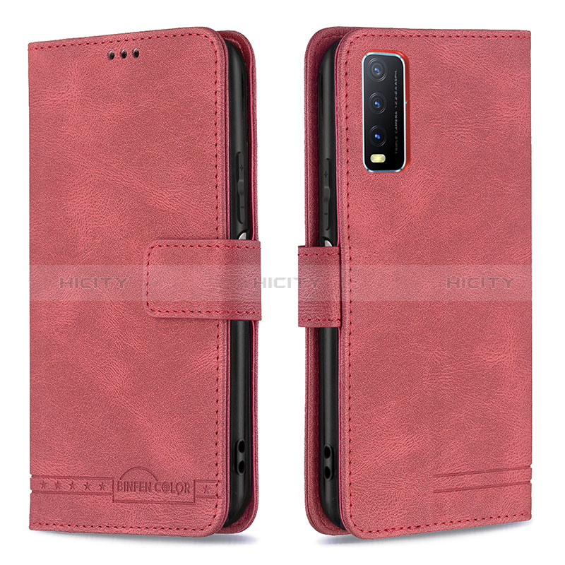 Funda de Cuero Cartera con Soporte Carcasa B15F para Vivo Y20s G