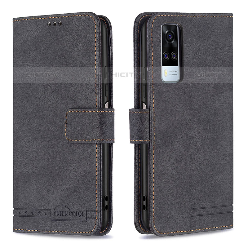 Funda de Cuero Cartera con Soporte Carcasa B15F para Vivo Y51A