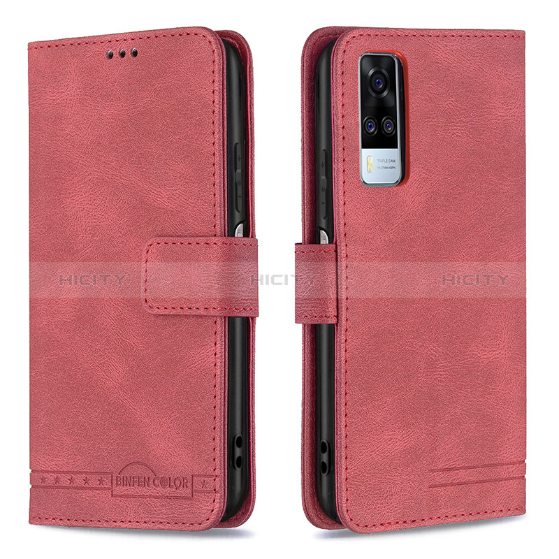 Funda de Cuero Cartera con Soporte Carcasa B15F para Vivo Y53s 4G