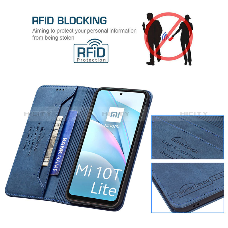 Funda de Cuero Cartera con Soporte Carcasa B15F para Xiaomi Mi 10i 5G