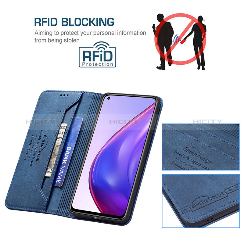 Funda de Cuero Cartera con Soporte Carcasa B15F para Xiaomi Mi 10T Pro 5G