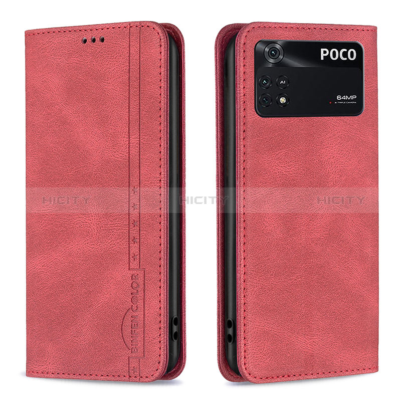 Funda de Cuero Cartera con Soporte Carcasa B15F para Xiaomi Poco M4 Pro 4G