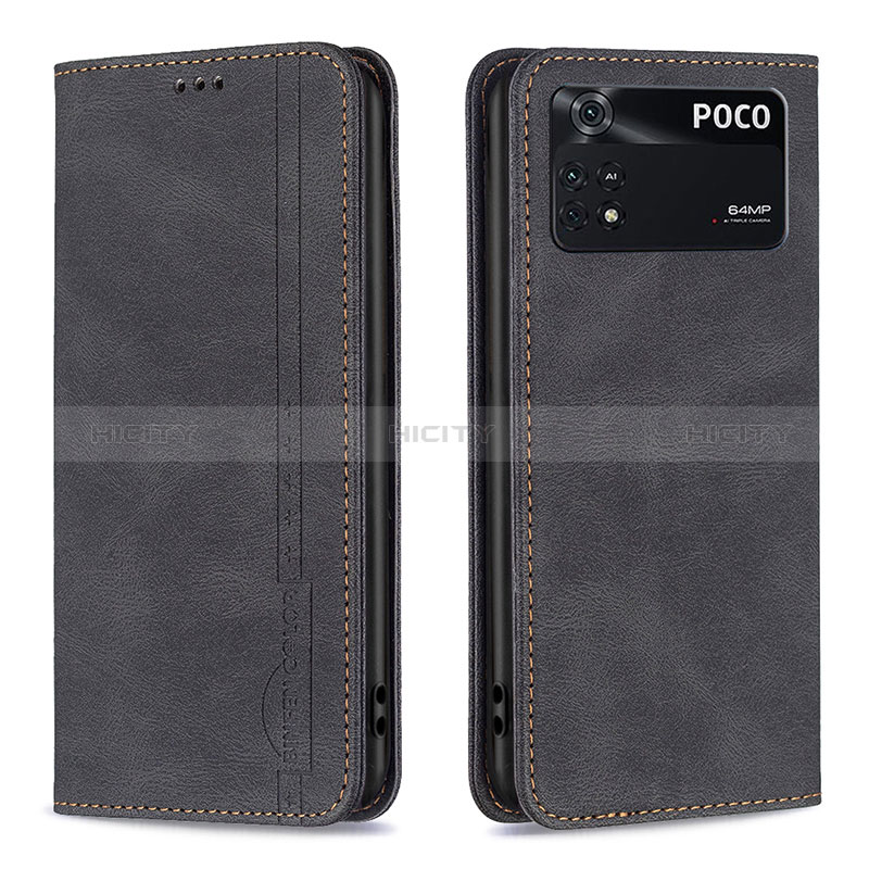 Funda de Cuero Cartera con Soporte Carcasa B15F para Xiaomi Poco M4 Pro 4G