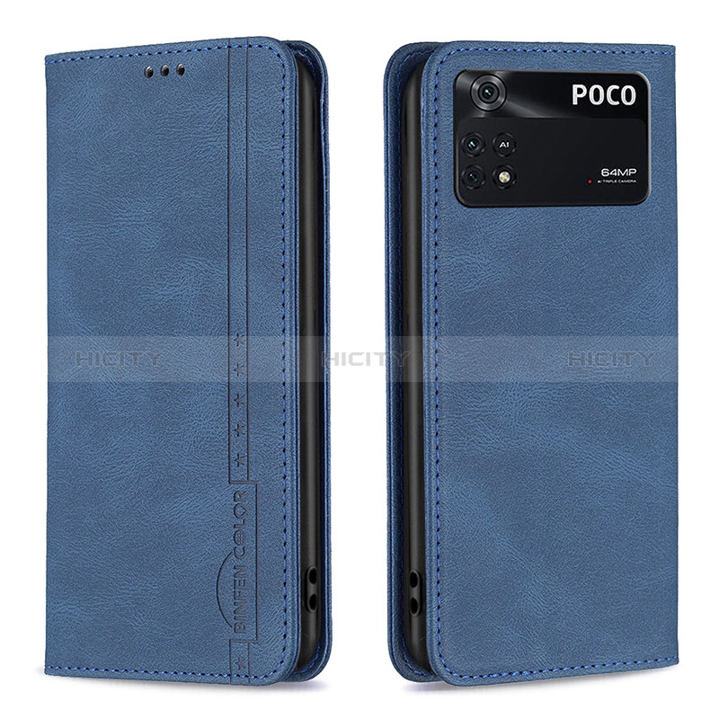 Funda de Cuero Cartera con Soporte Carcasa B15F para Xiaomi Poco M4 Pro 4G