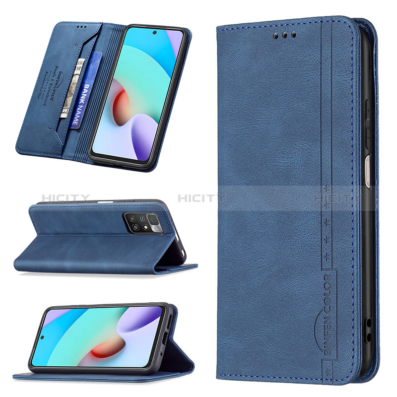 Funda de Cuero Cartera con Soporte Carcasa B15F para Xiaomi Redmi 10 (2022)