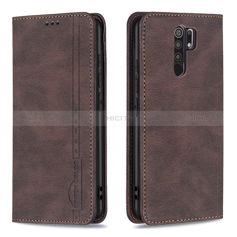 Funda de Cuero Cartera con Soporte Carcasa B15F para Xiaomi Redmi 9