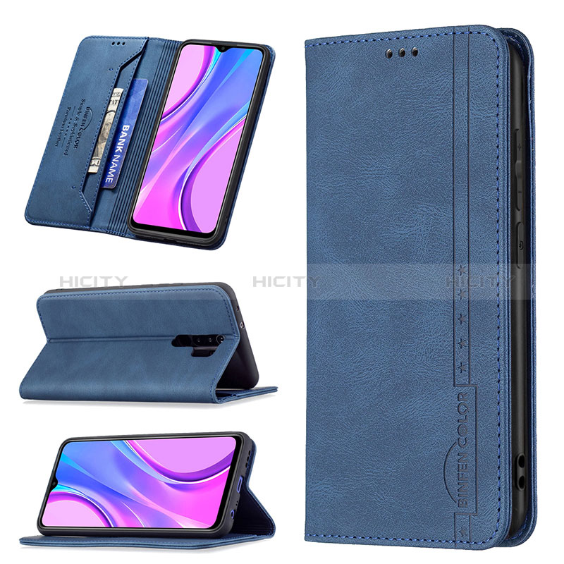 Funda de Cuero Cartera con Soporte Carcasa B15F para Xiaomi Redmi 9