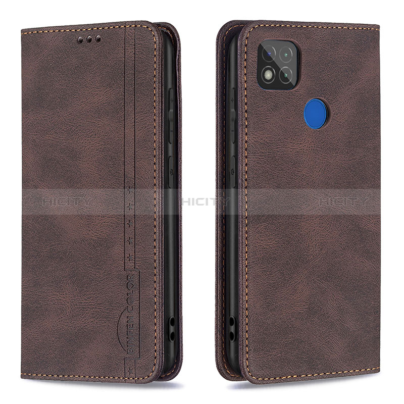 Funda de Cuero Cartera con Soporte Carcasa B15F para Xiaomi Redmi 9 Activ