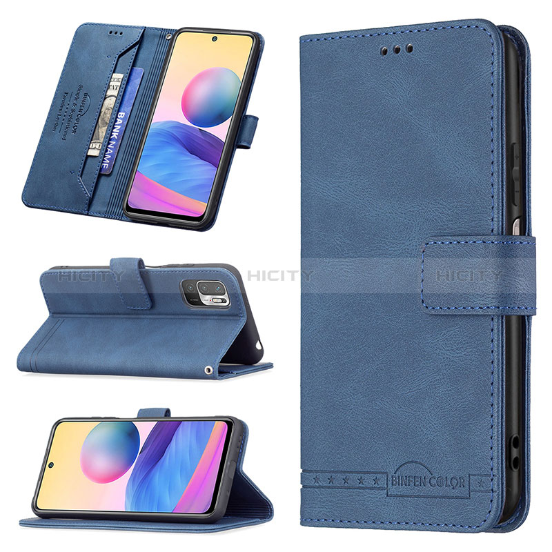 Funda de Cuero Cartera con Soporte Carcasa B15F para Xiaomi Redmi Note 10 5G