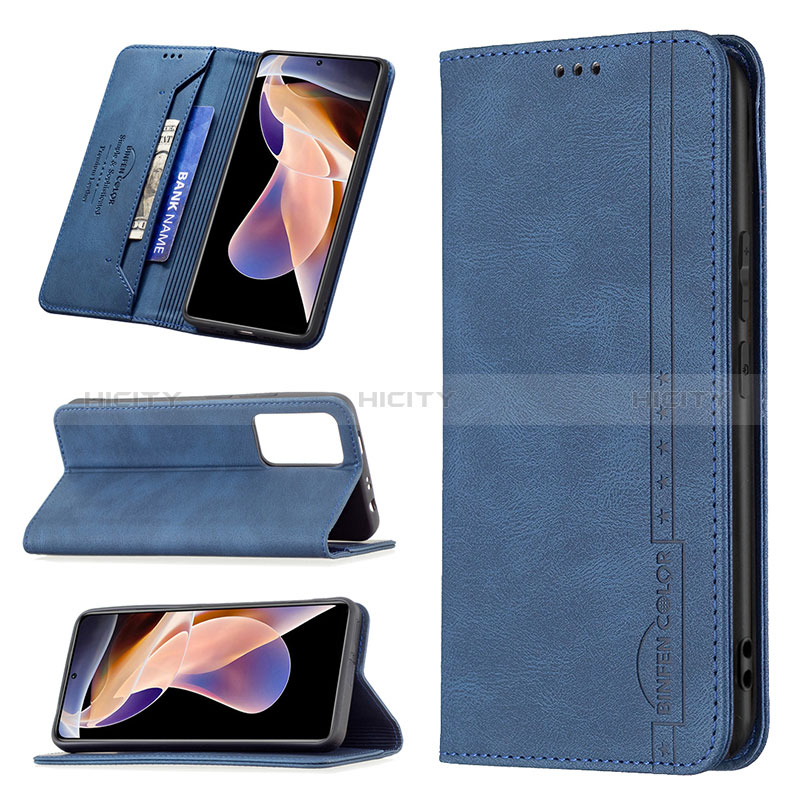 Funda de Cuero Cartera con Soporte Carcasa B15F para Xiaomi Redmi Note 11 Pro+ Plus 5G