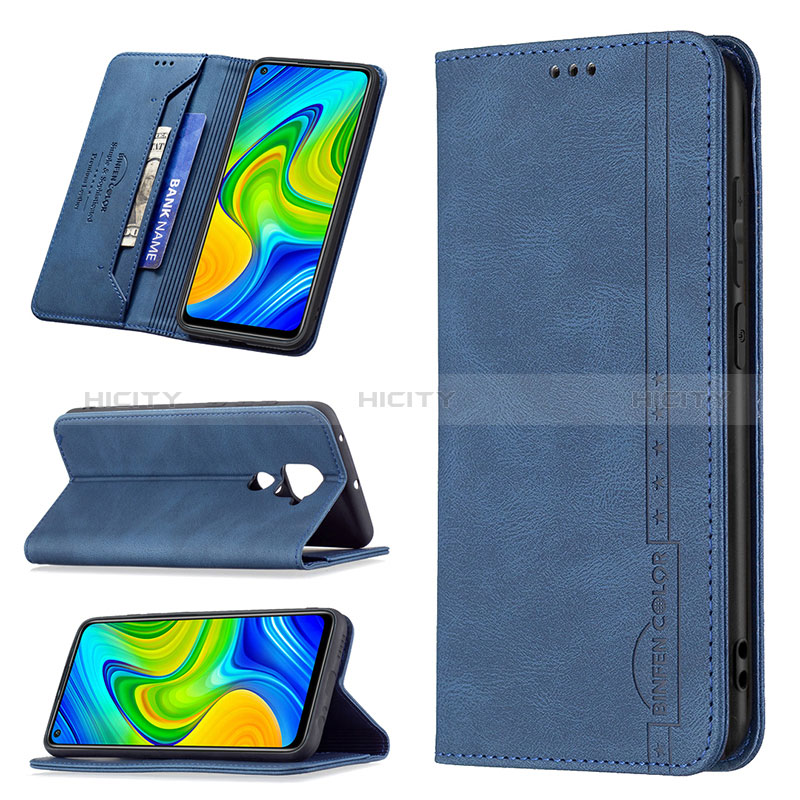 Funda de Cuero Cartera con Soporte Carcasa B15F para Xiaomi Redmi Note 9