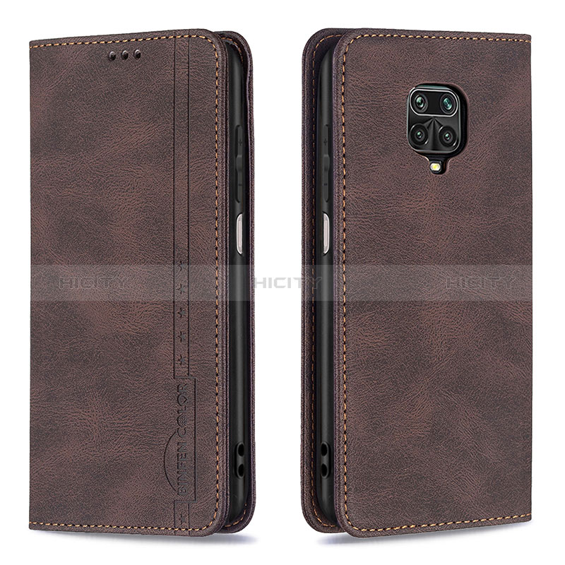 Funda de Cuero Cartera con Soporte Carcasa B15F para Xiaomi Redmi Note 9 Pro