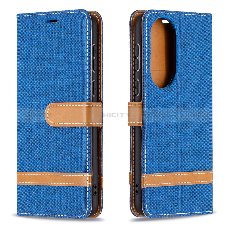 Funda de Cuero Cartera con Soporte Carcasa B16F para Huawei P50 Pro