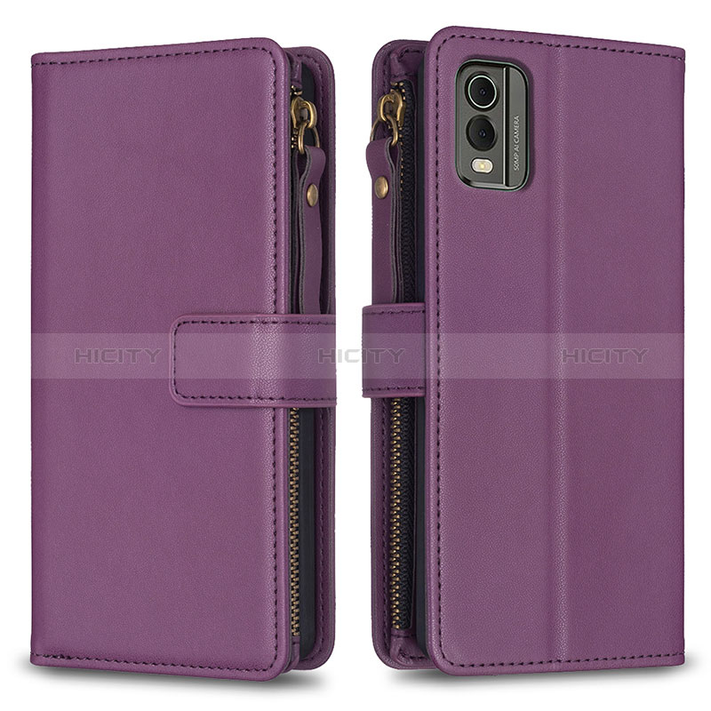 Funda de Cuero Cartera con Soporte Carcasa B16F para Nokia C32