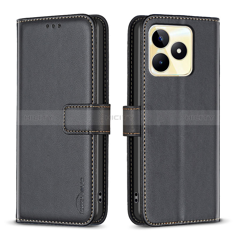 Funda de Cuero Cartera con Soporte Carcasa B16F para Realme C51