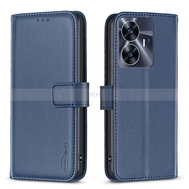 Funda de Cuero Cartera con Soporte Carcasa B16F para Realme C55