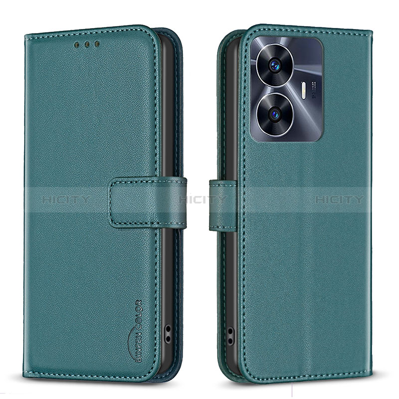 Funda de Cuero Cartera con Soporte Carcasa B16F para Realme Narzo N55