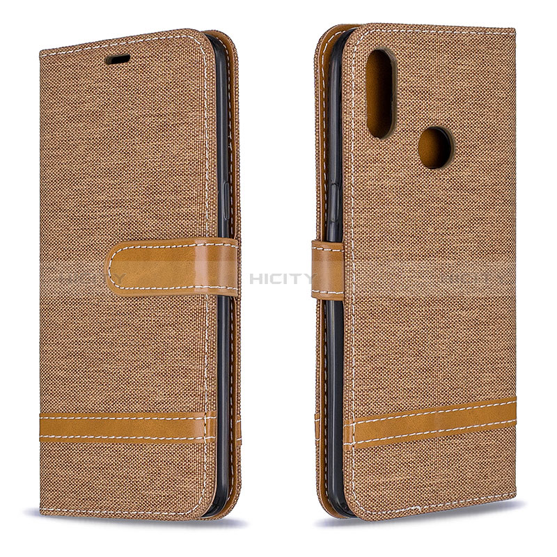 Funda de Cuero Cartera con Soporte Carcasa B16F para Samsung Galaxy A10s Oro