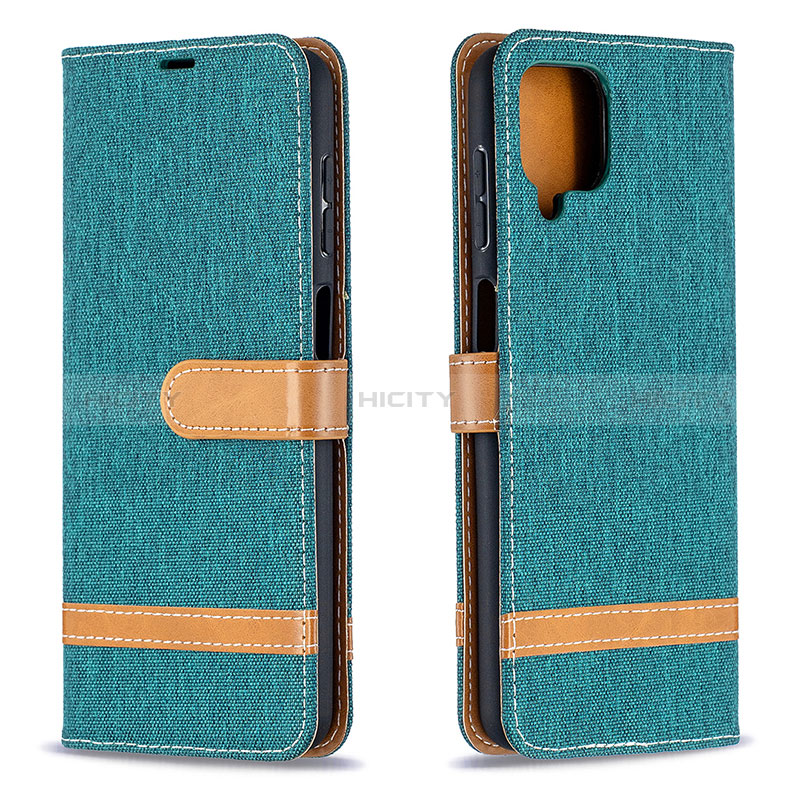 Funda de Cuero Cartera con Soporte Carcasa B16F para Samsung Galaxy A12