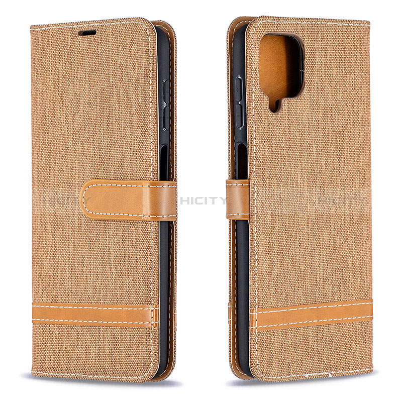 Funda de Cuero Cartera con Soporte Carcasa B16F para Samsung Galaxy A12