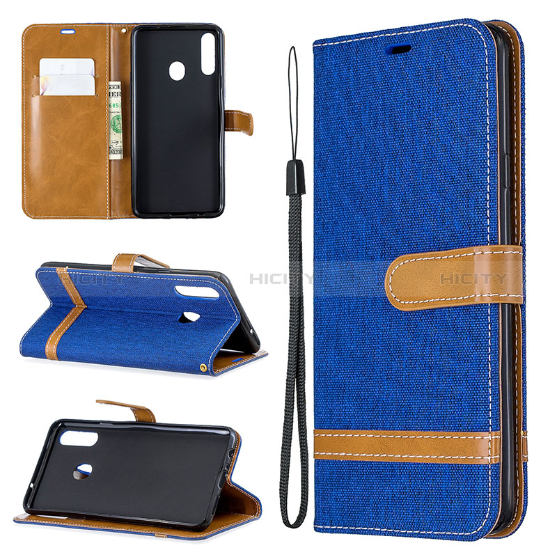 Funda de Cuero Cartera con Soporte Carcasa B16F para Samsung Galaxy A20s